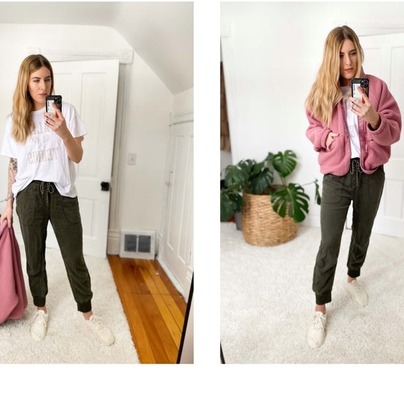 Anthropologie Pilcro Mallory Jogger Pants brick - Picture 10 of 12